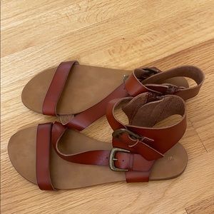 Sandals with Buckle/Zip Up